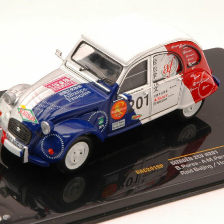 Ixo Model CITROEN 2CV N.201 RAID BEIJING/HO CHI MIN 2013 B.PERES-A.M.PERES 1:43