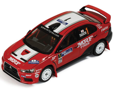 Ixo Model MITSUBISHI LANCER EVO X N.1 RALLY HOKKAIDO 2010  MURPHY-TAGUCHI 1:43