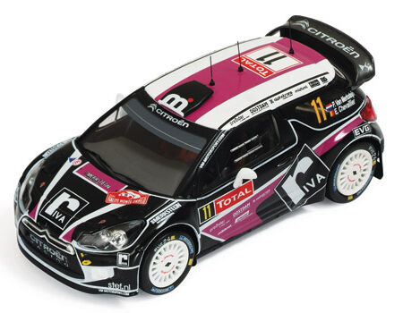 Ixo Model CITROEN DS3 N.11 MONTE CARLO 2012 CHEVAILLER-MERKSTEIJN 1:43