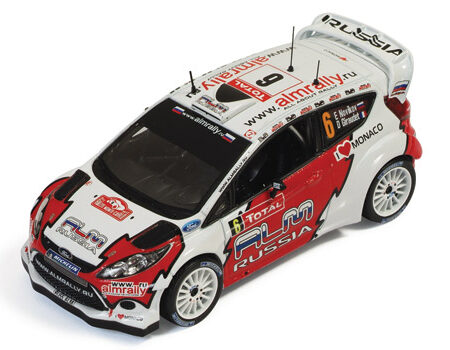 Ixo Model FORD FIESTA RS WRC N.6 5th MONTE CARLO 2012 NOVIKOV-GIRAUDET 1:43