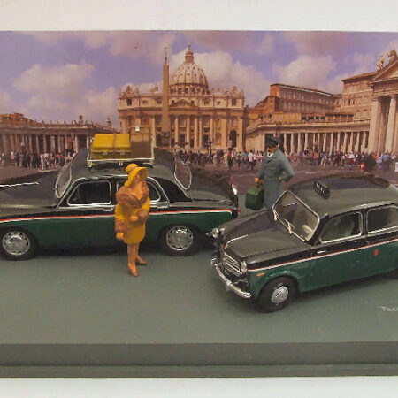 Rio TAXI PIAZZA S.PIETRO ALFA ROMEO 1900 E FIAT 110 TV + 3 FIGURE 1:43