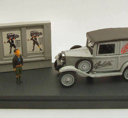 Rio FIAT BALILLA AUTOCARRO 1935 PUBBLICITA' BALILLA W/FIGURE 1:43