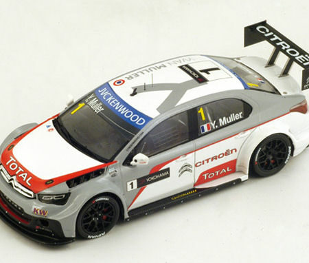 Spark Model CITROEN C-ELYSEE N.1 WTCC WINNER R1 PAUL RICARD 2014 YVAN MULLER 1:43