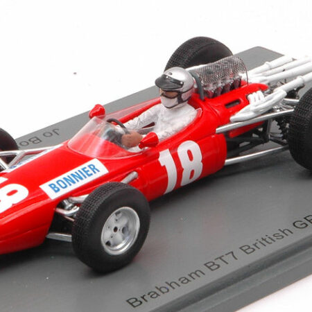 Spark Model BRABHAM BT7 JO BONNIER 1966 N.18 BRITISH GP 1:43