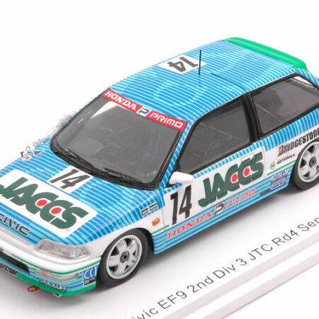 Spark Model HONDA CIVIC EF9 N.14 2nd JTC Rd4 SENDAI 1991 A.NAKAYA-N.HATTORI 1:43