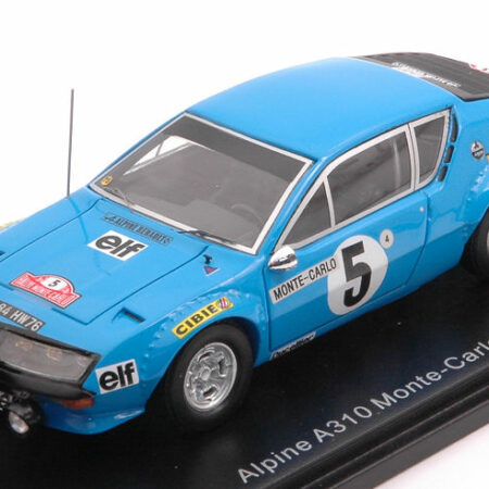 Spark Model ALPINE A310 N.5 MONTE CARLO 1975 JEAN LUC THERIER-MICHEL VIAL 1:43