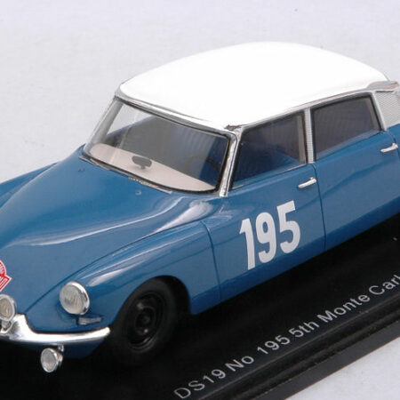 Spark Model CITROEN DS 19 N.195 5th MONTE CARLO 1963 B. NEYRET-J.TERRAMORSI 1:43