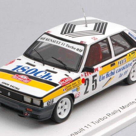 Spark Model RENAULT 11 TURBO N.25 MONTE CARLO RALLY 1986 A.OREILLE-S.OREILLE 1:43