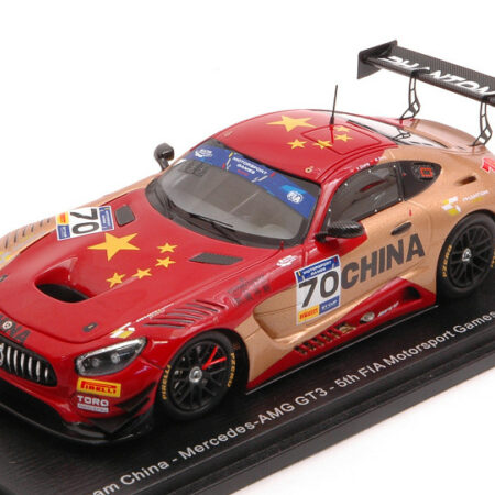 Spark Model MERCEDES GT3 N.70 FIA GT VALLELUNGA 2019 Y.ZHANG-K-ZANG 1:43