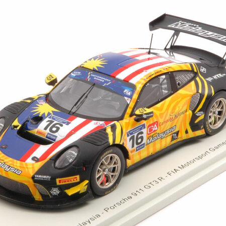 Spark Model PORSCHE 911 GT3 R N.16 FIA GT VALLELUNGA 2019 A.D'SILVA-W.TAN 1:43