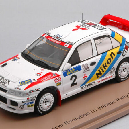 Spark Model MITSUBISHI LANCER EVO III N.2 WINNER RALLY HONG KONG 1995 ERIKSSON-PARMA