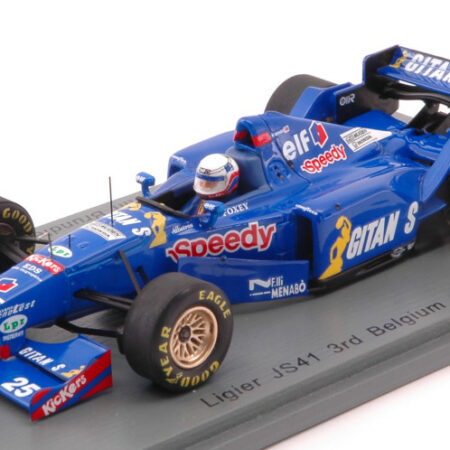 Spark Model LIGIER JS41 M.BRUNDLE 1995 N.25 3rd BELGIUM GP 1:43