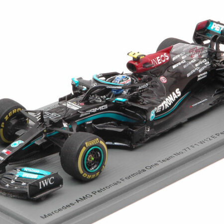 Spark Model MERCEDES W12  VALTTERI BOTTAS 2021 N.77 3rd BAHRAIN GP 1:43