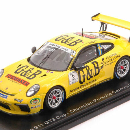 Spark Model PORSCHE 911 GT3 CUP N.2 CARRERA CUP SCANDINAVIA 2018 L.SUNDAHL 1:43