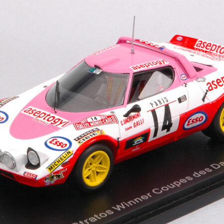 Spark Model LANCIA STRATOS HF N.14 WINNER C.DES DAMES M.CARLO 1977 GALLI-DACREMONT