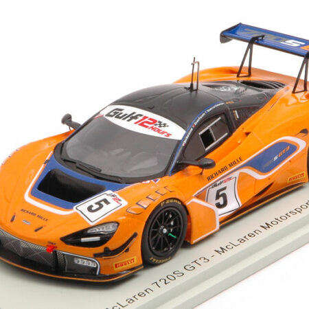 Spark Model MC LAREN 720S GT3 N.5 8th GULF 12 H 2018 BARNICOAT-PARENTE-GISB.1:43