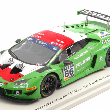 Spark Model LAMBORGHINI HURACAN GT3 N.66 2nd VALLELUNGA 2019 LEWANDOSKI-JANOSZ 1:43