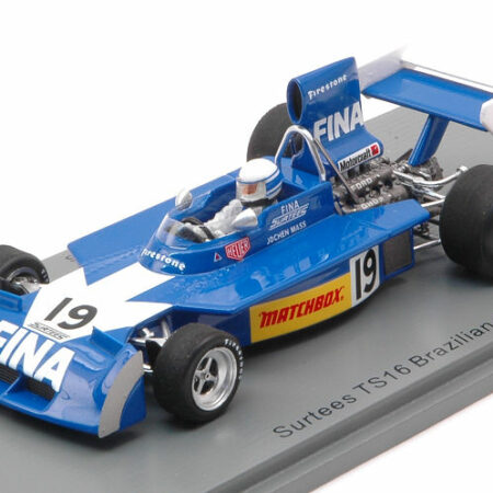 Spark Model SURTEES TS16 JOCHEN MASS 1974 N.19 BRAZILIAN GP 1:43