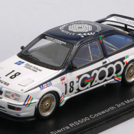 Spark Model FORD SIERRA RS500 COSWORTH N.18 3rd MACAU GUIA RACE 1988 A.ROUSE 1:43