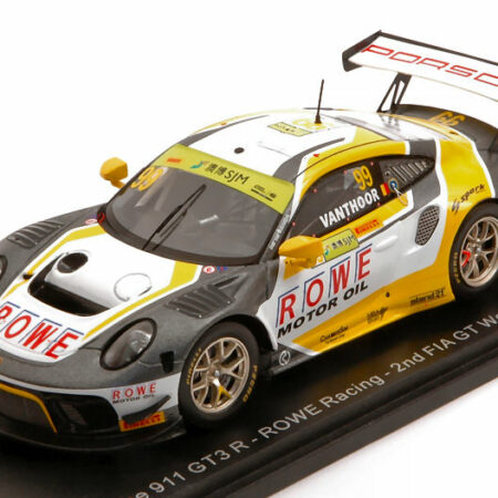 Spark Model PORSCHE 911 GT3 R N.99 2nd FIA GT WORLD CUP MACAU 2019 L.VANTHOOR 1:43