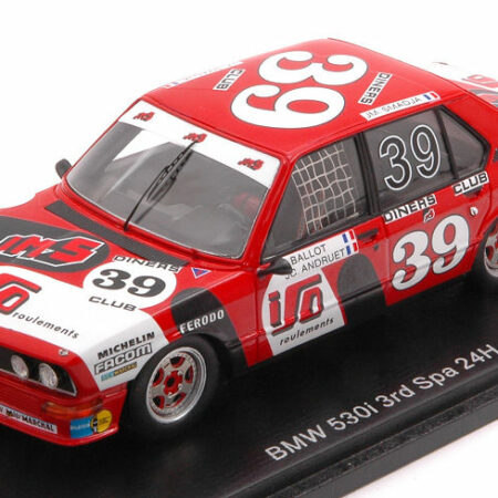 Spark Model BMW 530i N.39 3rd SPA 1980 BALLOT LENA-ANDRUET-SMADJA 1:43