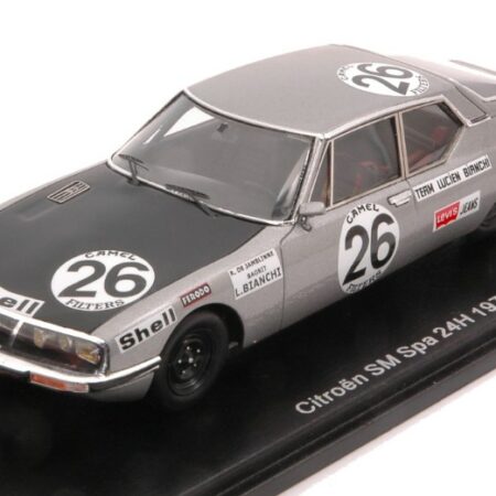 Spark Model CITROEN SM N.26 24 H SPA 1971 R.DE JAMBINNE-BAGRIT 1:43