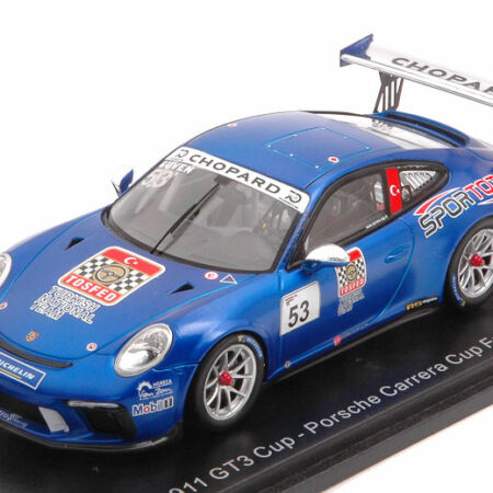 Spark Model PORSCHE 911 GT3 N.53 CARRERA CUP FRANCE CHAMPION 2018 A.GUVEN 1:43