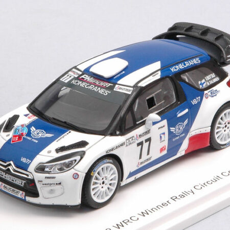 Spark Model CITROEN DS3 WRC N.77 WINNER R.COTE D'AZUR 2019 V.BOTTAS-M.SALMINEM 1:43