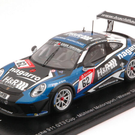 Spark Model PORSCHE 911 GT3 N.62 WINNER SP 7 CLASS 24 H NURBURGR.2019 THOMAS-GARTZ.K