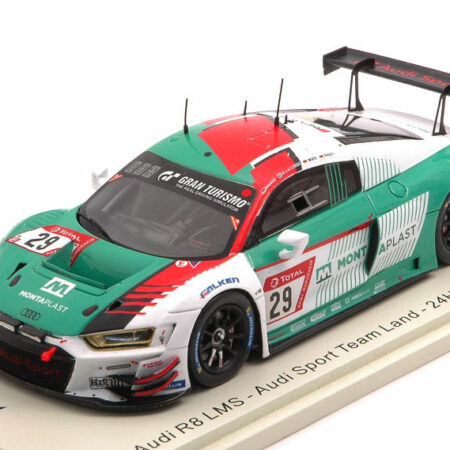 Spark Model AUDI R8 N.29 24 H NURBURGR.2019 MIES-RAST-LINDE-HAASE 1:43