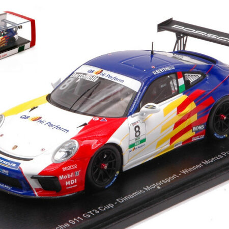 Spark Model PORSCHE 911 GT3 N.8 WINNER MONZA CUP ITALIA 2019 DIEGO BERTONELLI 1:43