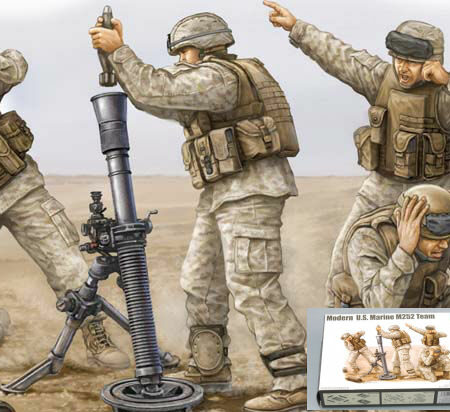 Trumpeter FIGURE MODERN US ARMY US MARINE M252 KIT 1:35