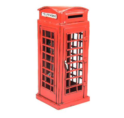 Timplate Gift's RED LONDON TELEPHONE BOOTH 1920 h.cm 19