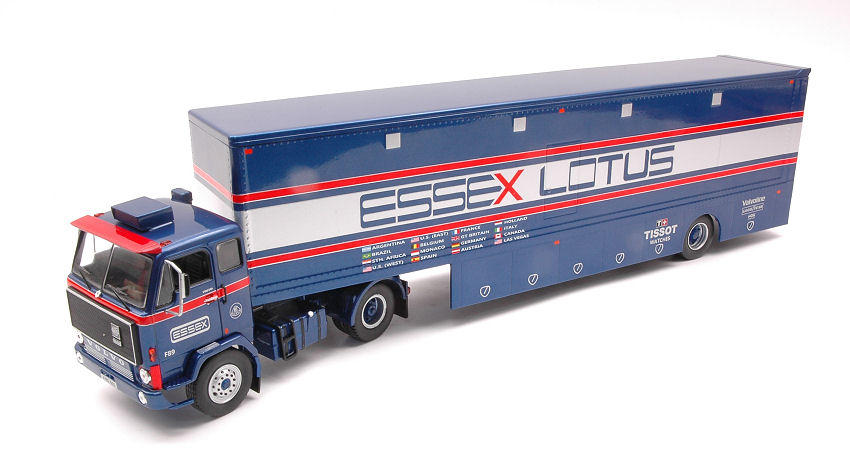 Ixo Model VOLVO F89 ESSEX LOTUS RACE TRANSPORT 1:43