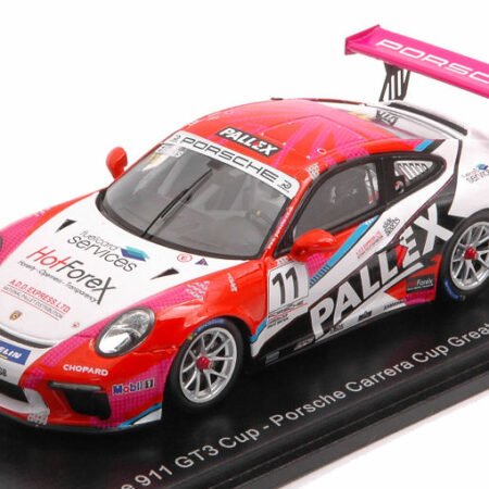 Spark Model PORSCHE 911 GT3 N.11 CARRERA CUP GREAT BRITAIN CHAMP.2018 T.ELINAS 1:43