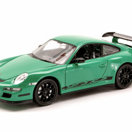 Welly PORSCHE 991 (997) GT 3 RS 2006 GREEN W/BLACK STRIPES 1:24