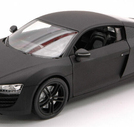 Welly AUDI R 8 2007 MATT BLACK 1:24