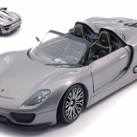 Welly PORSCHE 918 SPYDER HYBRID 2013 SILVER 1:24