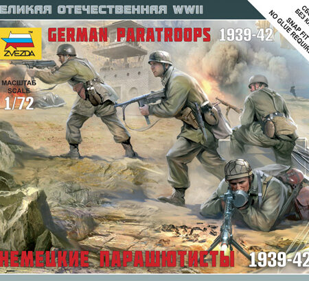 Zvezda GERMAN PARATROOPERS WWII KIT 1:72