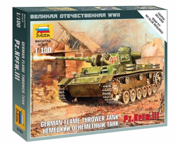 Zvezda PANZER III FLAMETHROWER KIT 1:100