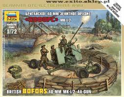 Zvezda BRITISH BOFORS 40 mm  KIT 1:72