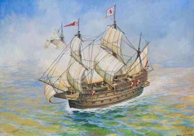 Zvezda SPANISH SHIP SAN MARTIN KIT 1:350