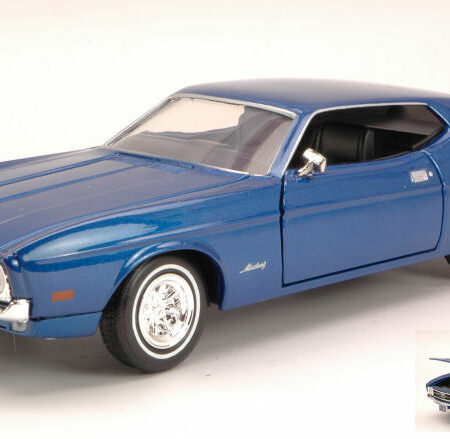 MotorMax FORD MUSTANG SPORTSROOF 1971 BLUE 1:24