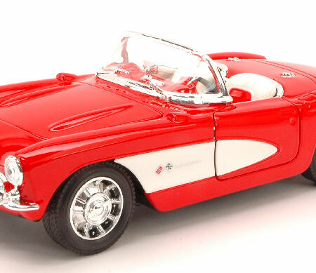 Welly CHEVROLET CORVETTE 1957 RED/WHITE 1:24