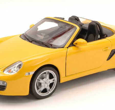 Welly PORSCHE BOXSTER S CABRIO 2000 YELLOW 1:24