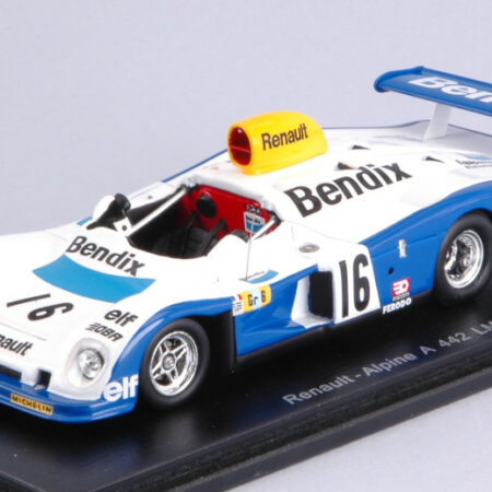 Spark Model RENAULT ALPINE A 442 N.16 LM 1977 D.PIRONI-R.ARNOUX-G.FREQUELIN 1:43