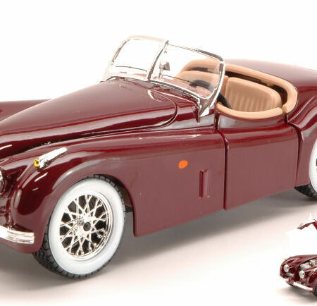 Burago JAGUAR XK 120 ROADSTER 1951 AMARANT 1:24