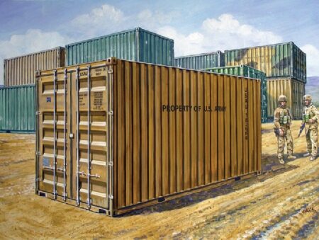 Italeri MILITARY CONTAINER 20  KIT 1:35