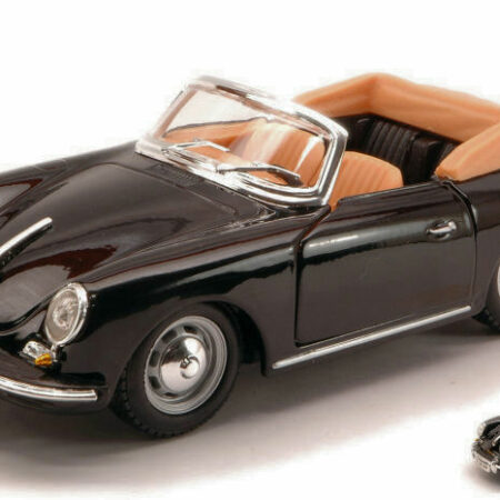 Burago PORSCHE 356 B CABRIOLET 1961 BLACK 1:24