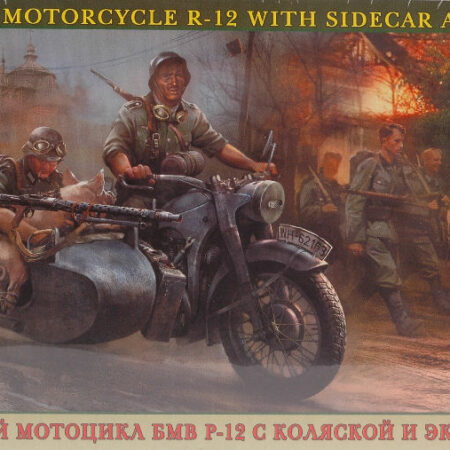 Zvezda GERMAN WWII SIDECAR W/CREW KIT 1:35